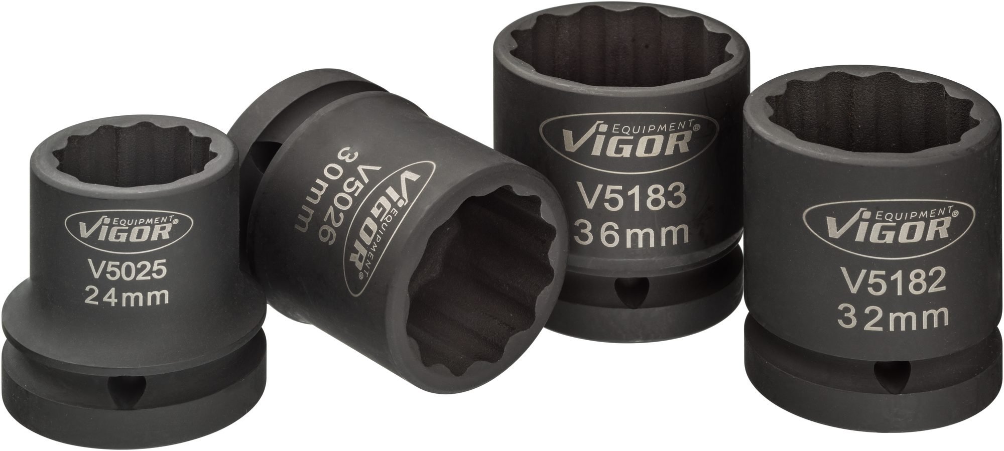 Vigor v5024 Forza di set di chiavi a bussola, esagonale da esterno a doppio profilo, Extra duennwandig, attacco 20 mm, 3/4 pollici