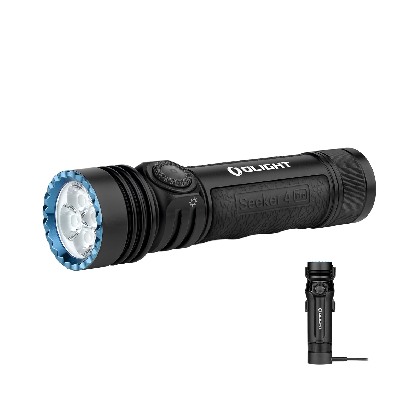 OLIGHT Seeker 4 Pro Torcia LED 4600 Lumen, Nera