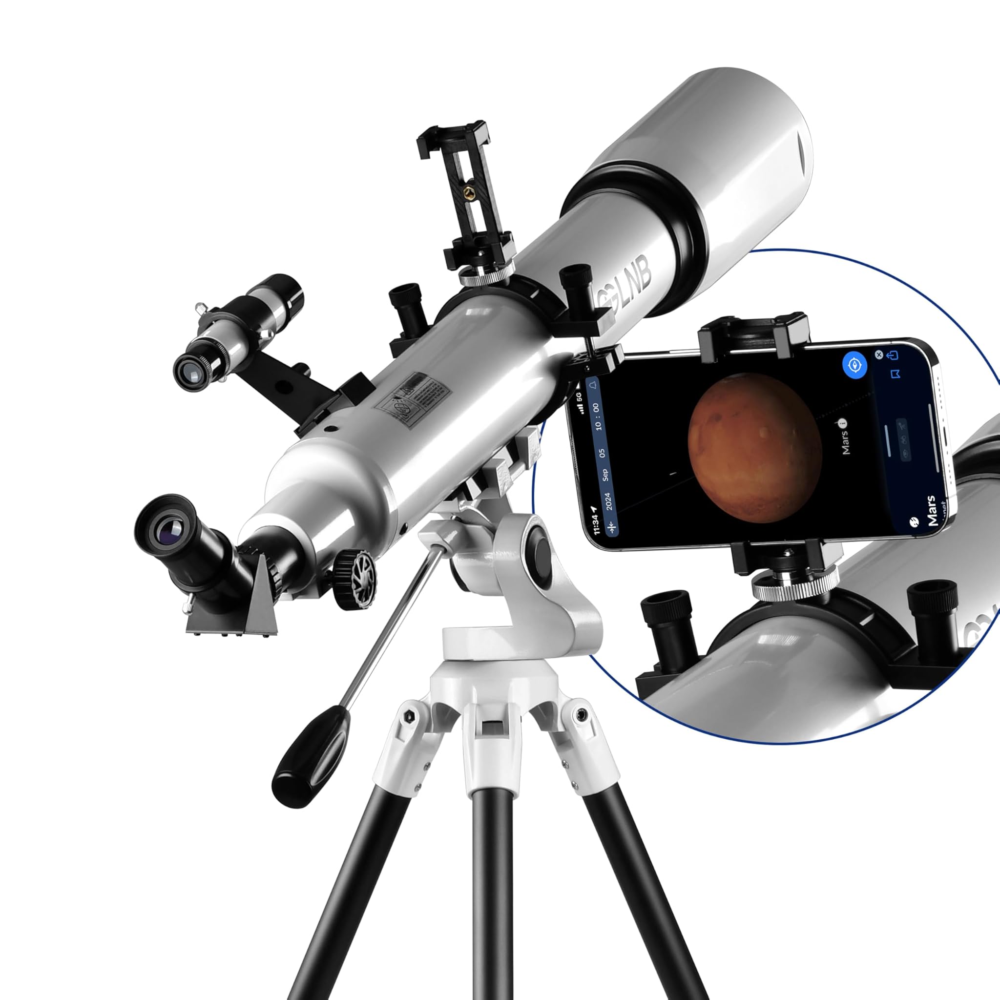 Esslnb Telescopio 70080 per Astronomia con APP Stargazing