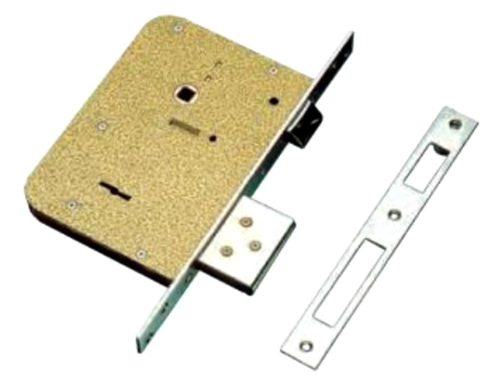 Cr Serrature 5000 Serratura da Infilare, Doppia Mappa, con Scrocco, 60 mm