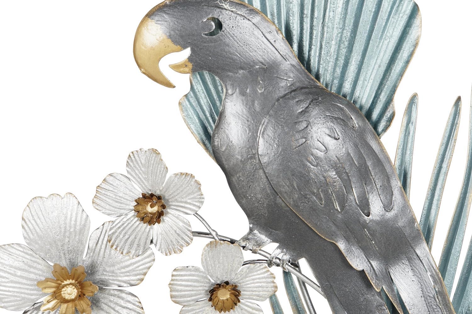 DECORACION PARED METAL 50X7,6X50 LORO 2 SURT. - immagine 2