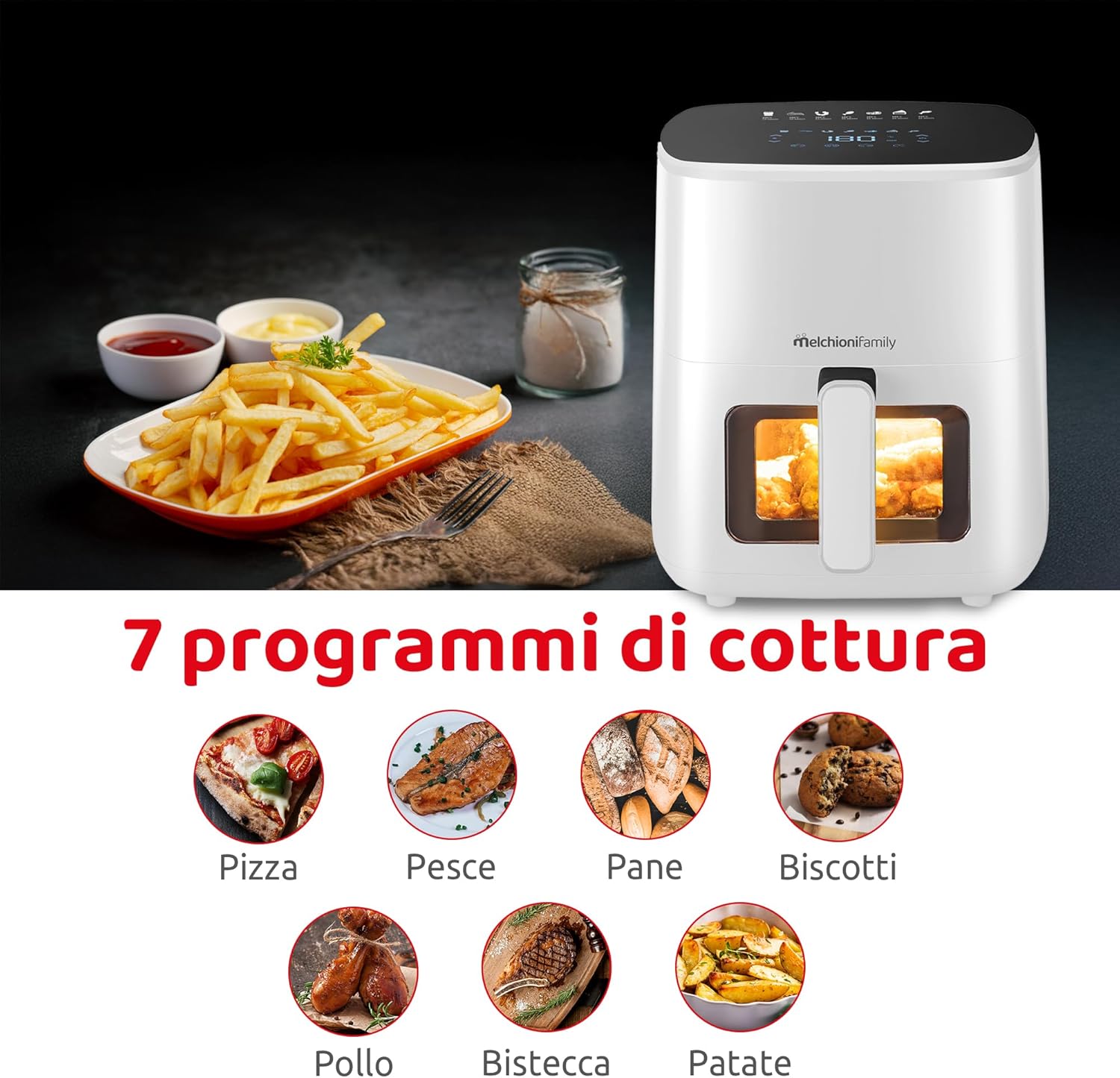 Melchioni Family MARIANNA NEW Friggitrice ad Aria 5L - immagine 3