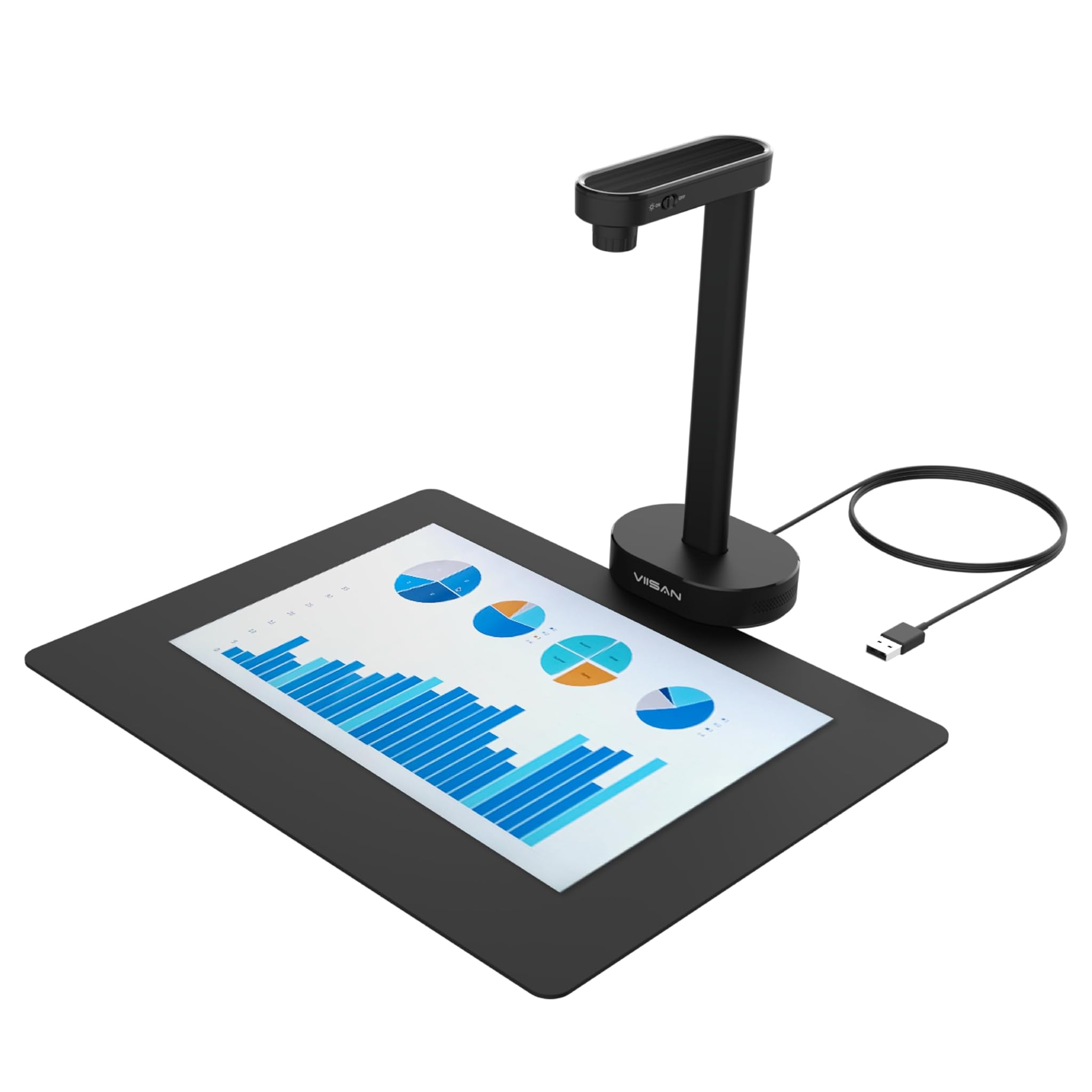 Viisan Scanner Documenti Portatile 16 MP USB A4