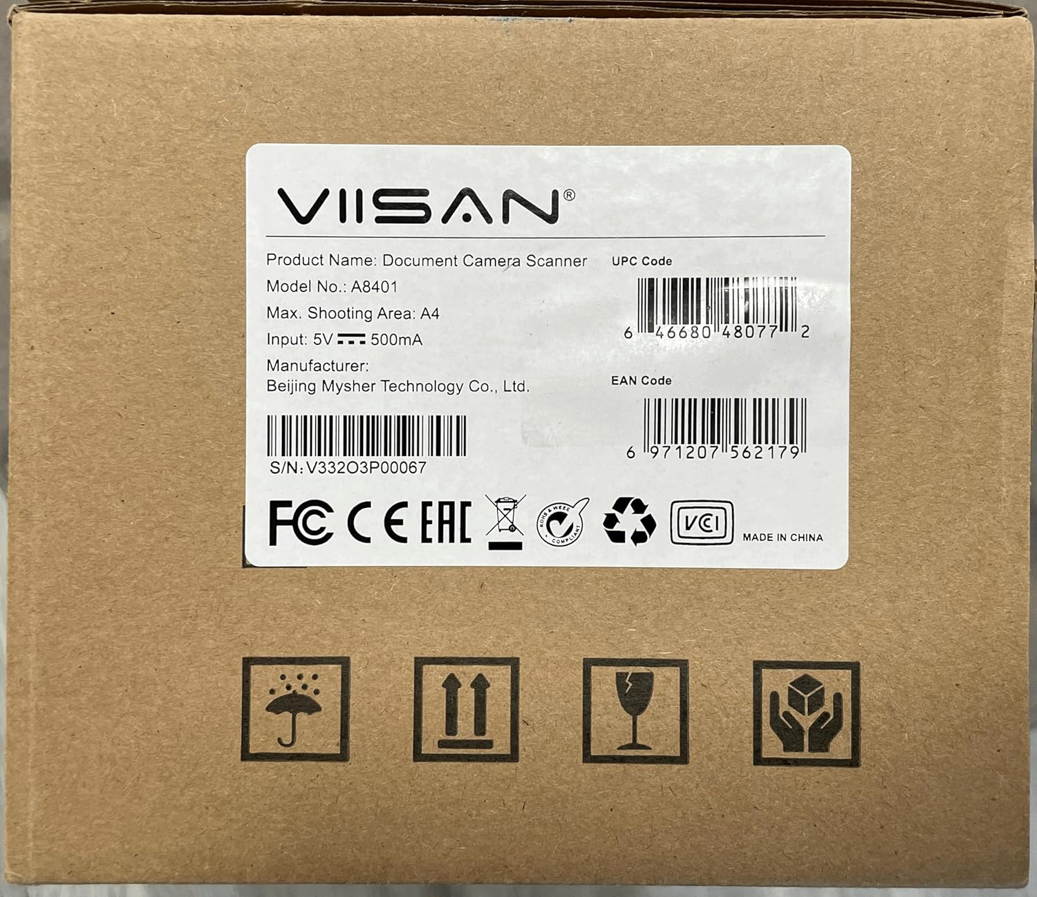 Viisan Scanner Documenti Portatile 16 MP USB A4 - immagine 4