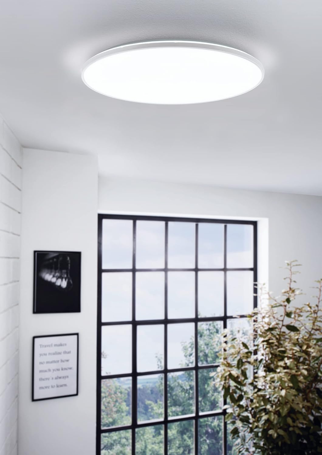 Eglo Plafoniera LED Crespillo Ø 50 cm, Bianca - immagine 2