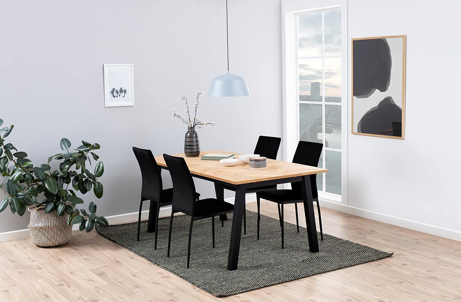 Ac Design Furniture Devin - Set 4 Sedie Sala da Pranzo - immagine 2
