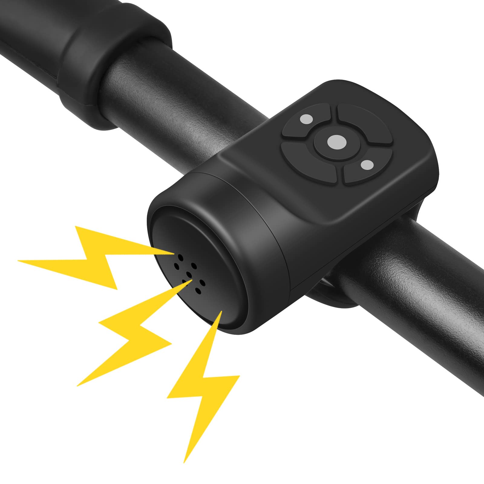 Flintronic Campanello Elettrico per Bicicletta, Nero