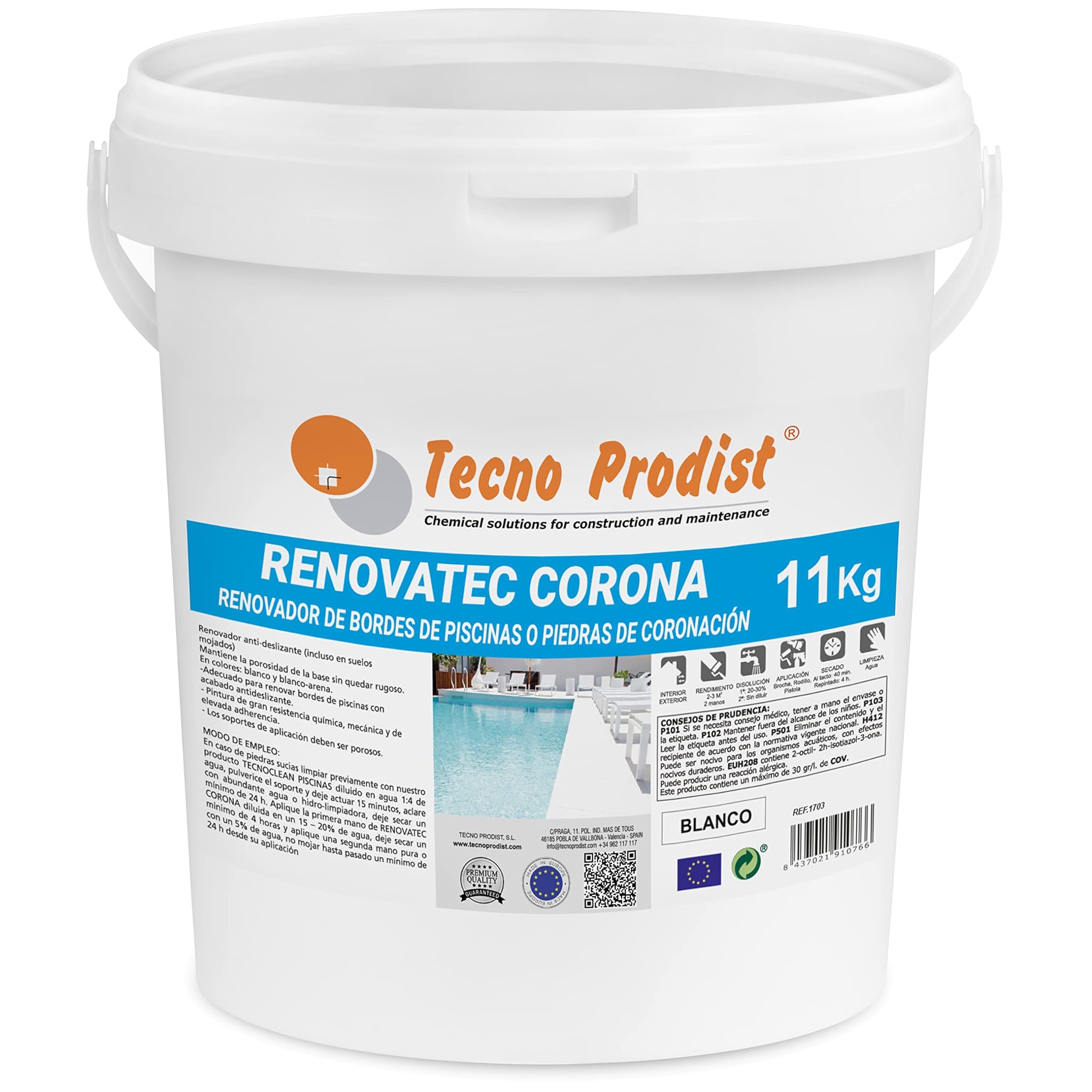 RENOVATEC MARGELLE Peinture Tecno Prodist 11 Kg BLANC