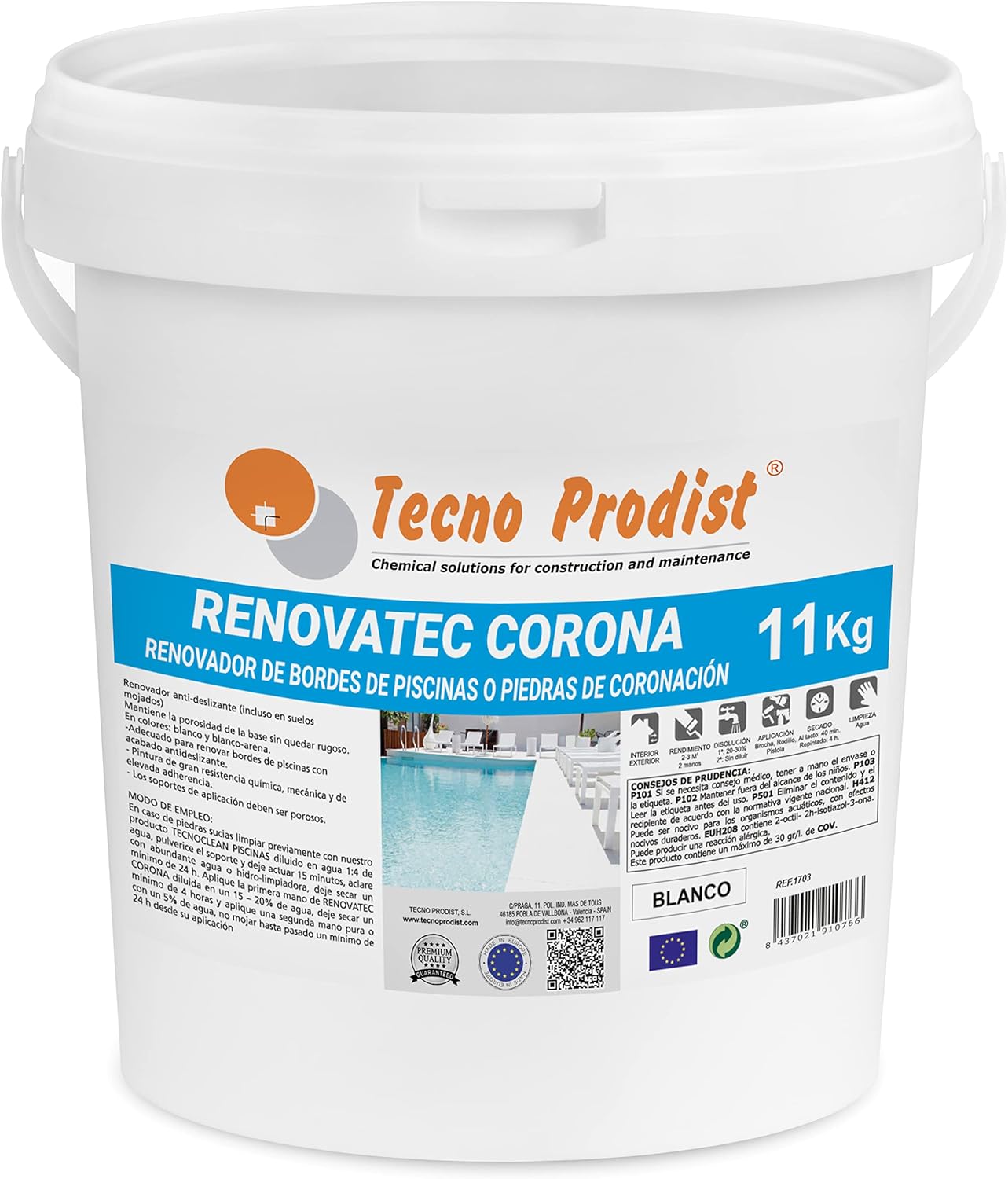 RENOVATEC MARGELLE Peinture Tecno Prodist 11 Kg BLANC - immagine 1