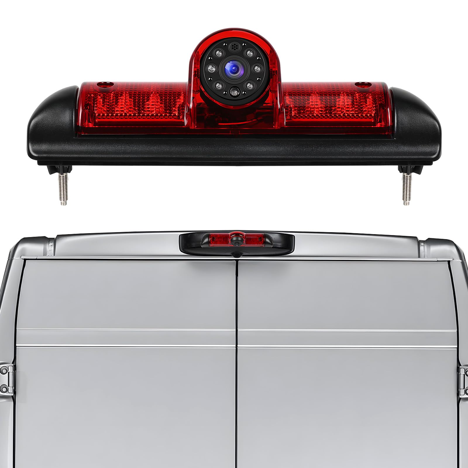 Camecho Kit Camera Retromarcia Fanale Stop AHD 720p/CVBS