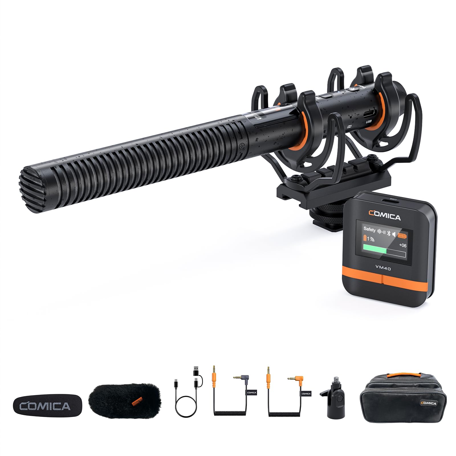 Comica VM40 Microfono Shotgun con Registrazione Integrata