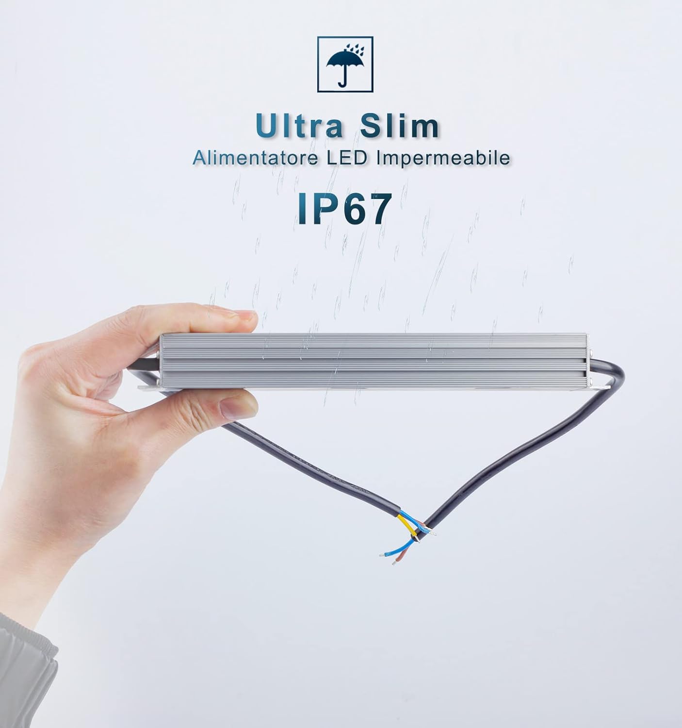 Dusktec Trasformatore LED 12V 300W 25A IP67 - immagine 3