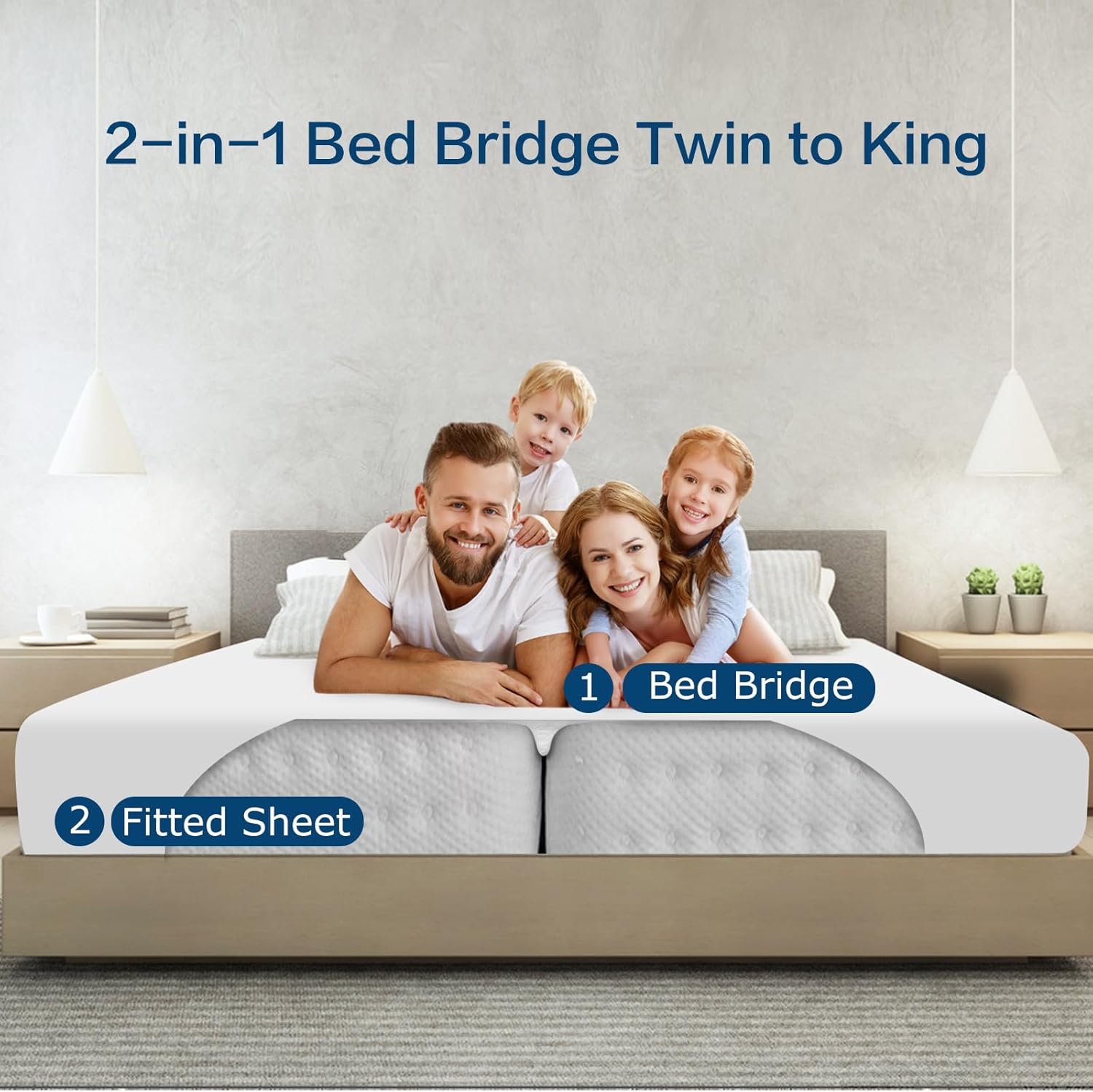 Homca Ponte Letto 2 in 1 - Unisci Materassi Singoli - immagine 4