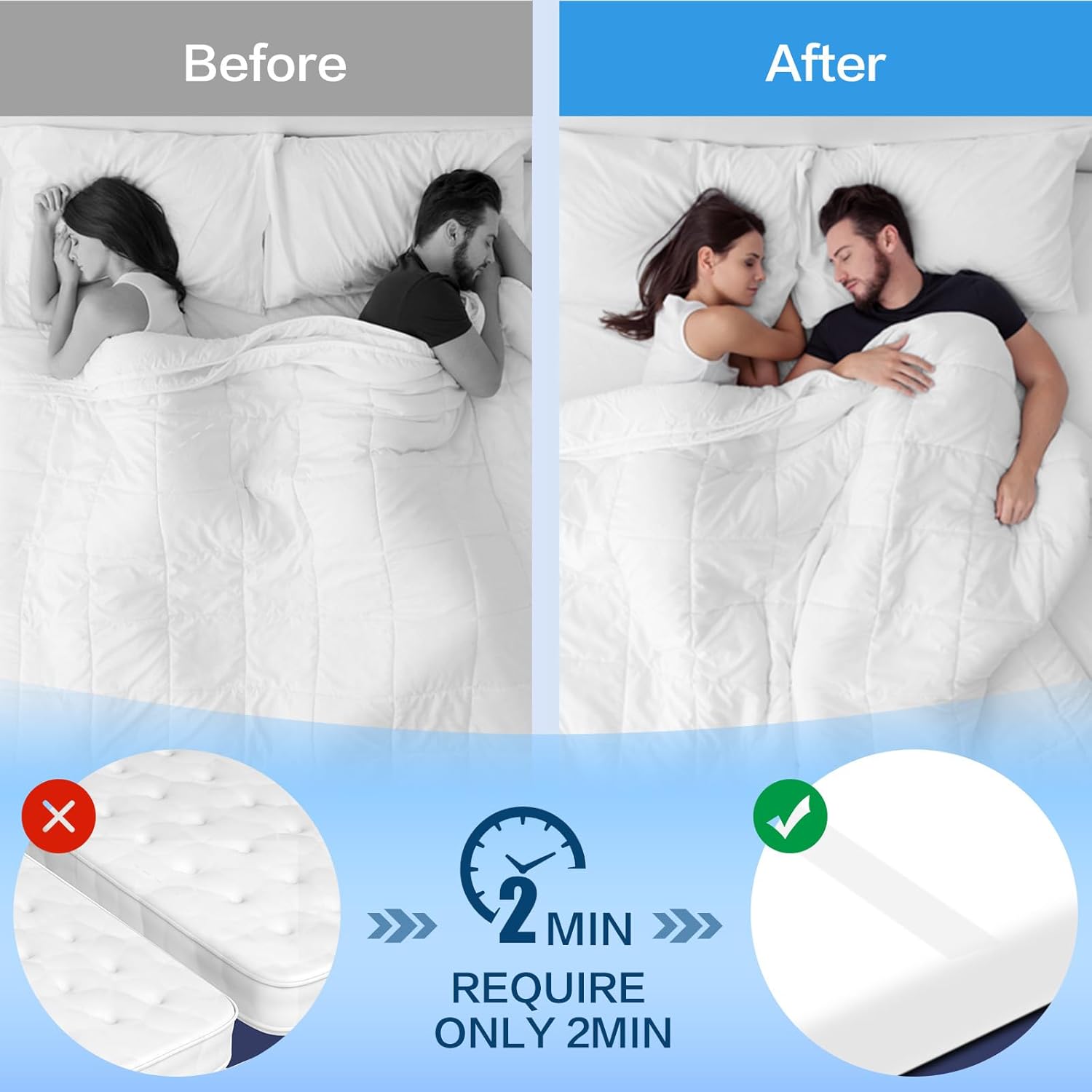 Homca Ponte Letto 2 in 1 - Unisci Materassi Singoli - immagine 5