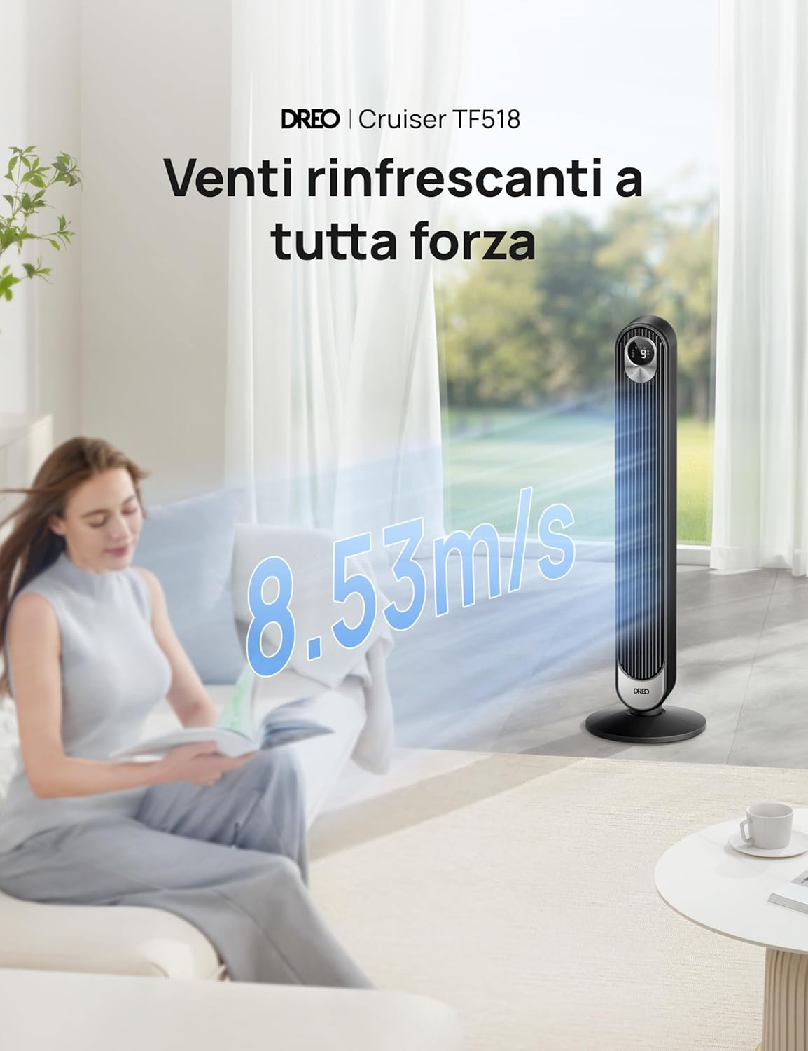 Dreo Ventilatore a Torre Smart 106cm Silenzioso - immagine 3