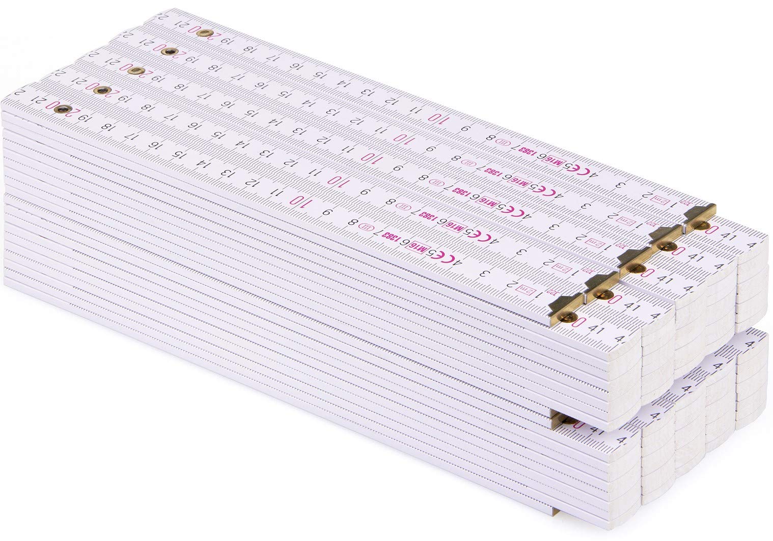 Metrie BLOCK72 - Set 10 Righelli Pieghevoli 2m, Bianco