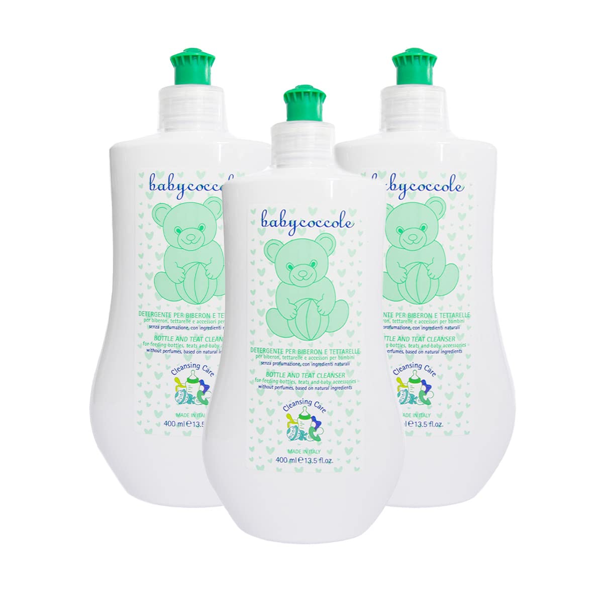 Babycoccole KIT 3 Flaconi Detergente Biberon e Ciucci