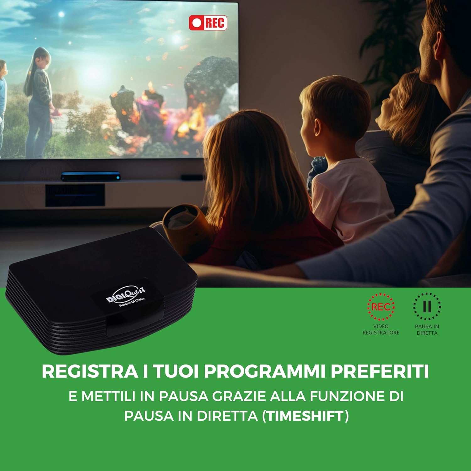 Digiquest DGQ990 HD Plus - Decoder DVB-T2 Full HD REC - immagine 3