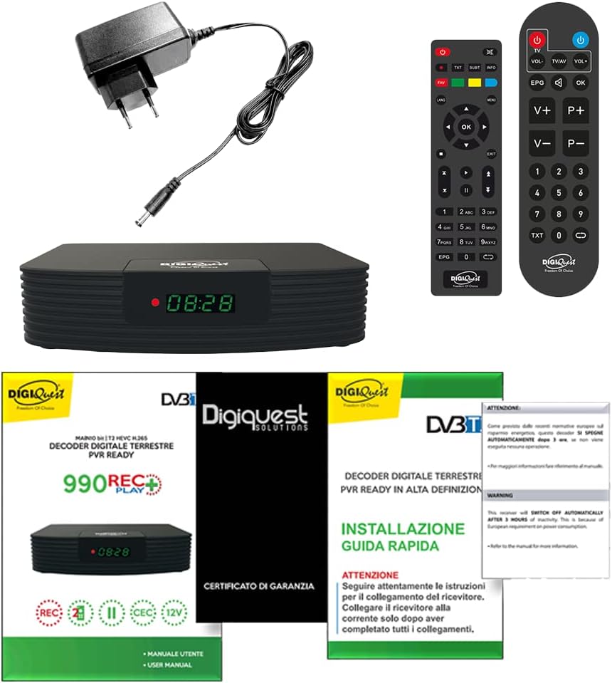 Digiquest DGQ990 HD Plus - Decoder DVB-T2 Full HD REC - immagine 6