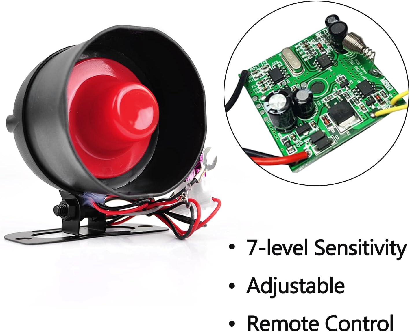 Baceyong Allarme Auto Cw-8110 120DB, Nero - immagine 3