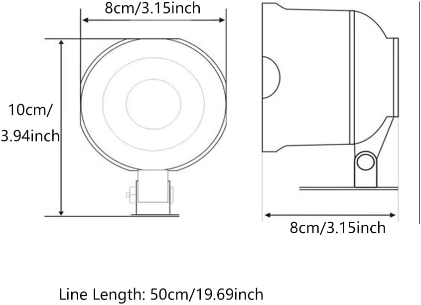 Baceyong Allarme Auto Cw-8110 120DB, Nero - immagine 5