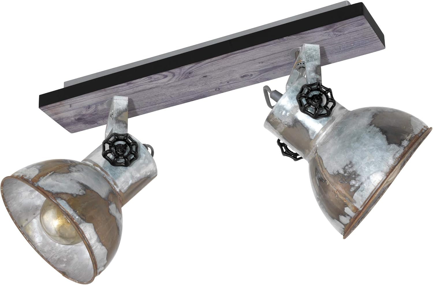 Eglo Barnstaple Faretto Vintage Soffitto 2 Luci - immagine 1