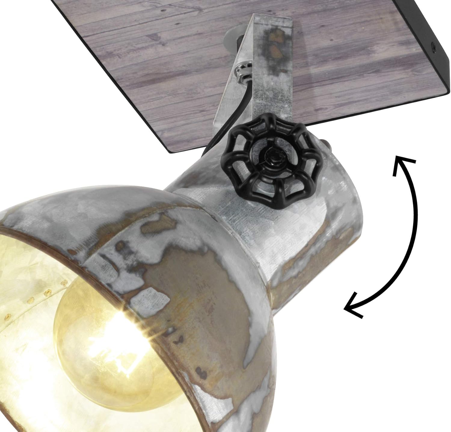 Eglo Barnstaple Faretto Vintage Soffitto 2 Luci - immagine 2