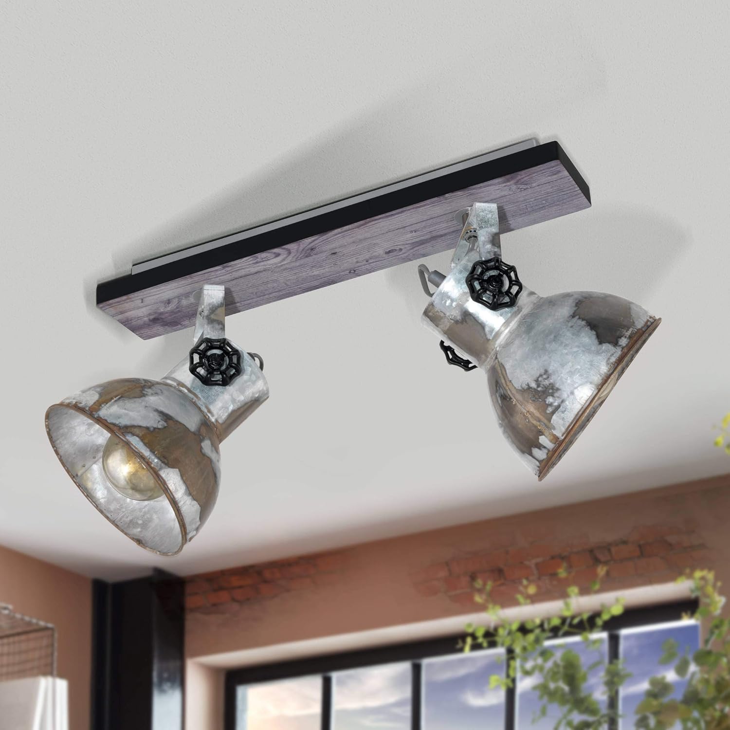 Eglo Barnstaple Faretto Vintage Soffitto 2 Luci - immagine 4