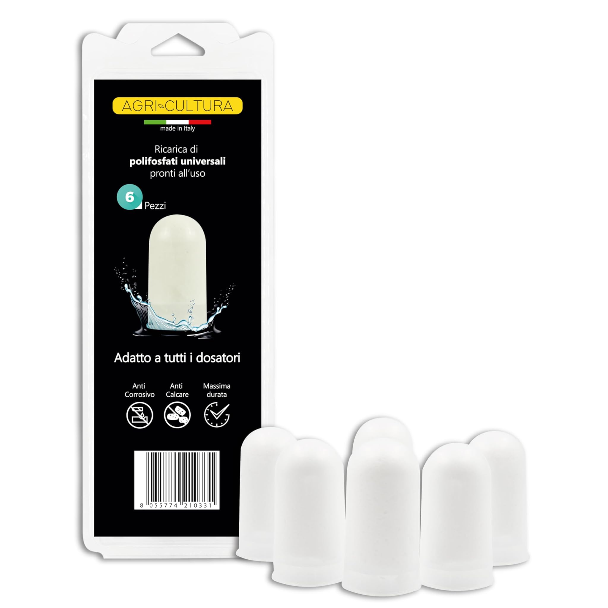 AGRI-CULTURA® | Ricarica Polifosfati per Caldaie (6 cartucce)