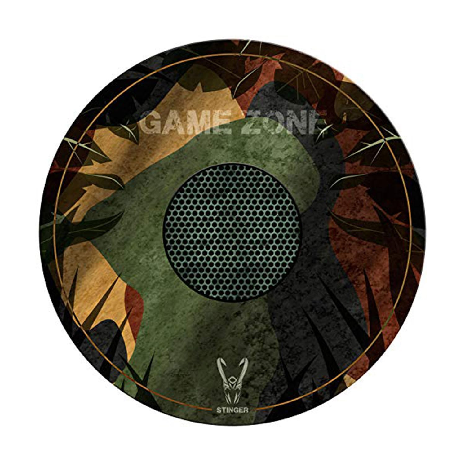 STINGER GAMING Floorpad Camouflage Woxter Stinger-Tappetino da Gioco per Pavimento, Impermeabile, Lavabile, 100% Microfibra, Diametro 120 cm, Colore Mimetico, Polycarbonate, Camuffare