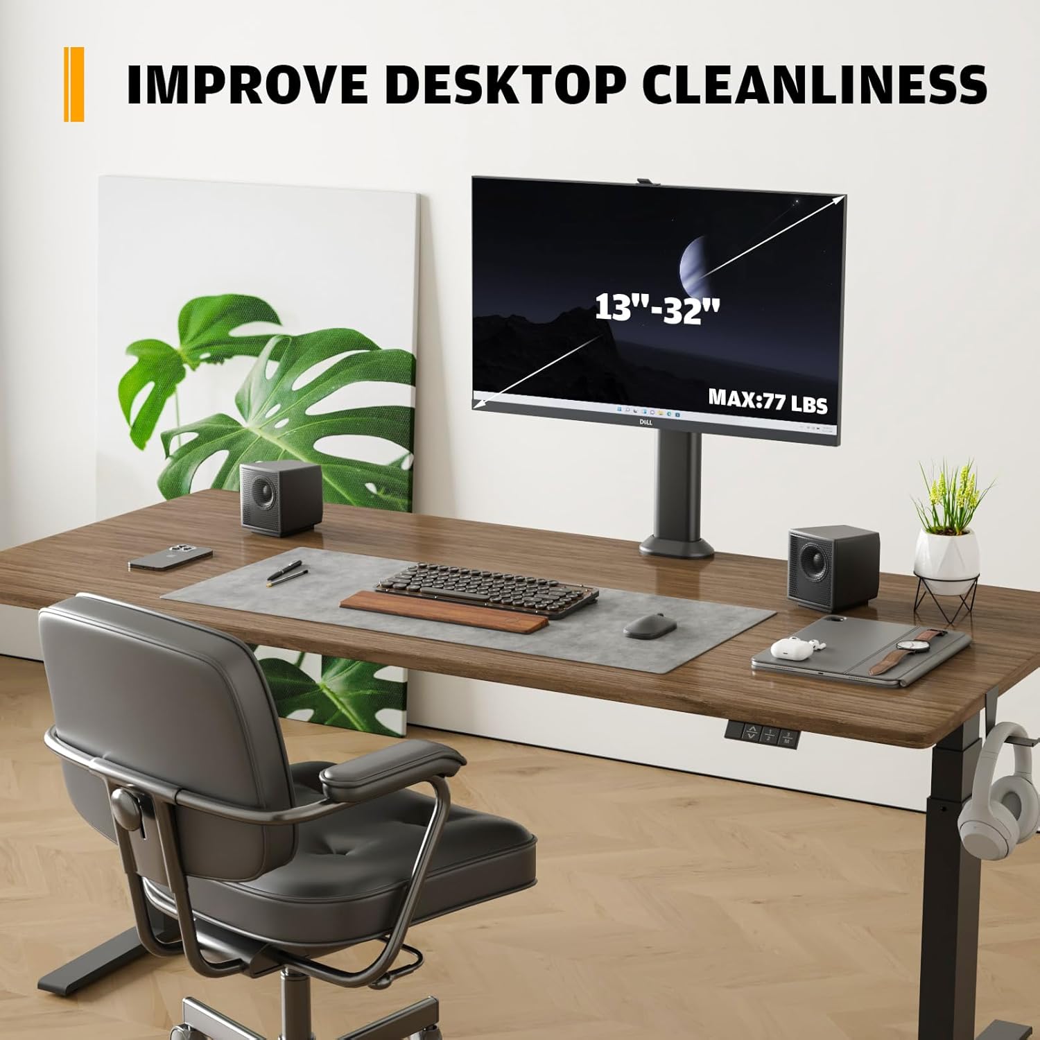 Hemudu - Supporto Singolo per Monitor da 13" a 32" - immagine 7