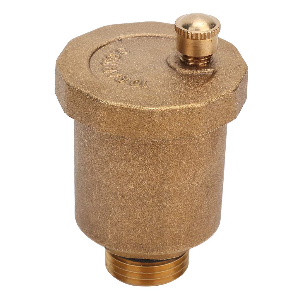 Valvola di Ventilazione, Valvola di Sfogo Aria Automatica con DN15 1/2" Filettatura Maschio, Protezione d'Ottone della Ruggine della Valvolas di Sfiato dell'Aria, Pressione Normale