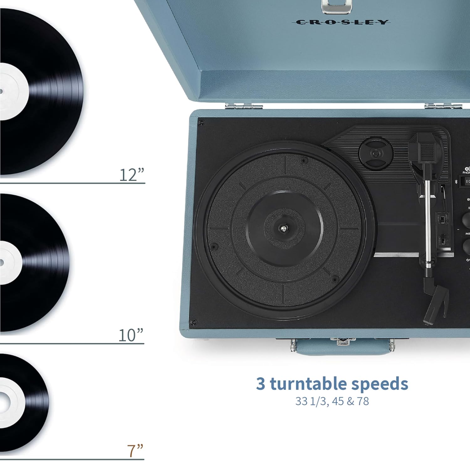 Crosley Cruiser Plus - Giradischi Portatile Bluetooth - immagine 3