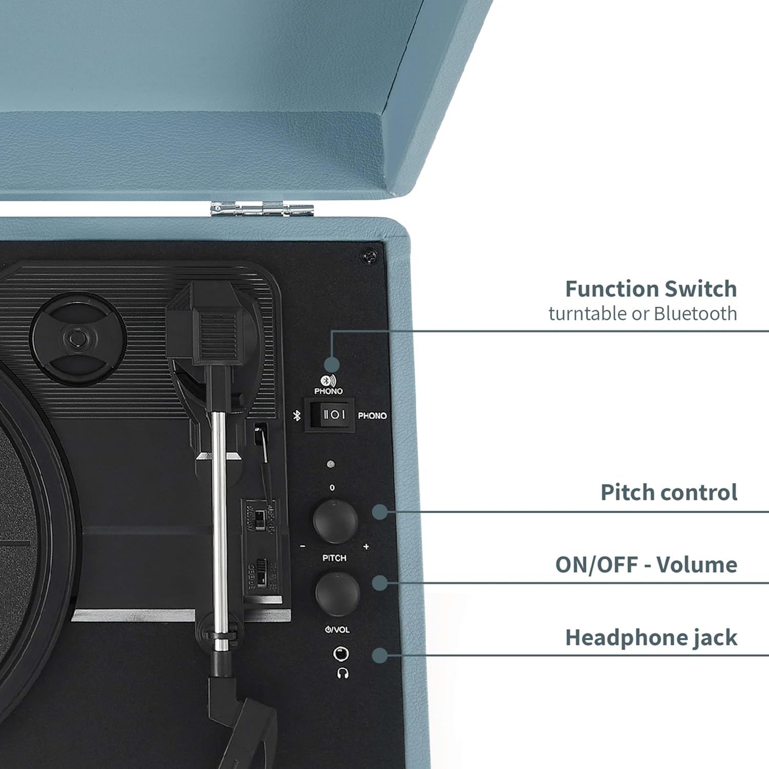 Crosley Cruiser Plus - Giradischi Portatile Bluetooth - immagine 5