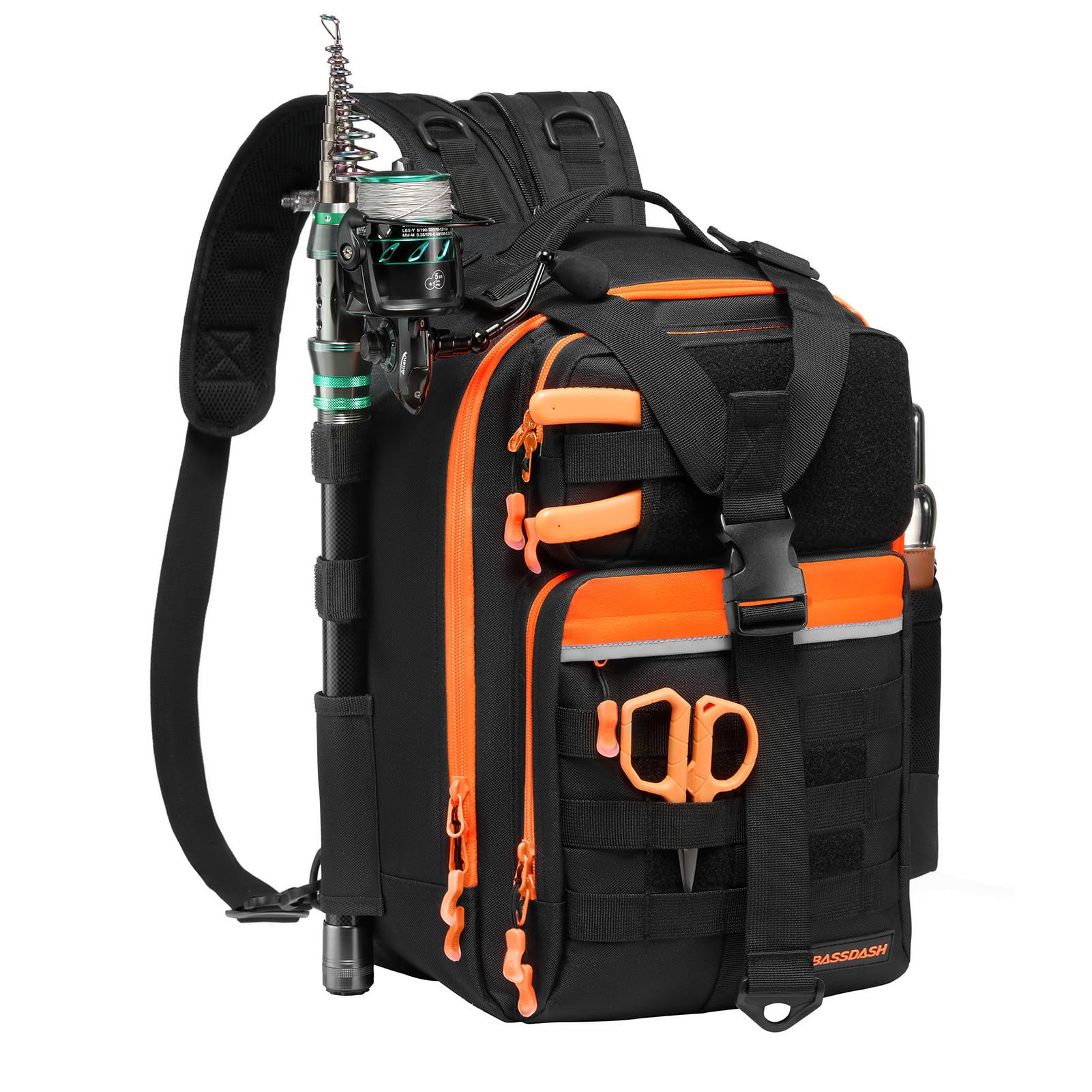BASSDASH Zaino da Pesca Convertibile FP07
