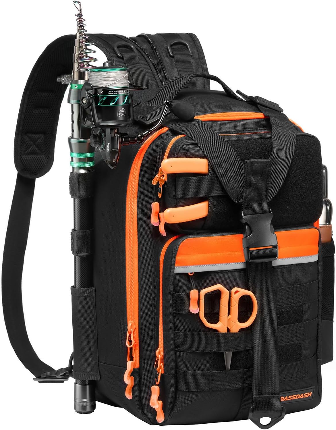 BASSDASH Zaino da Pesca Convertibile FP07 - immagine 1