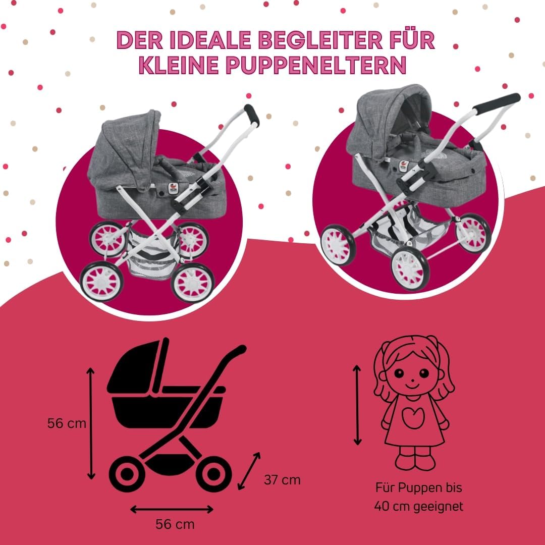 Bayer Chic 2000 555-76 - Passeggino per Bambole Smarty - immagine 3