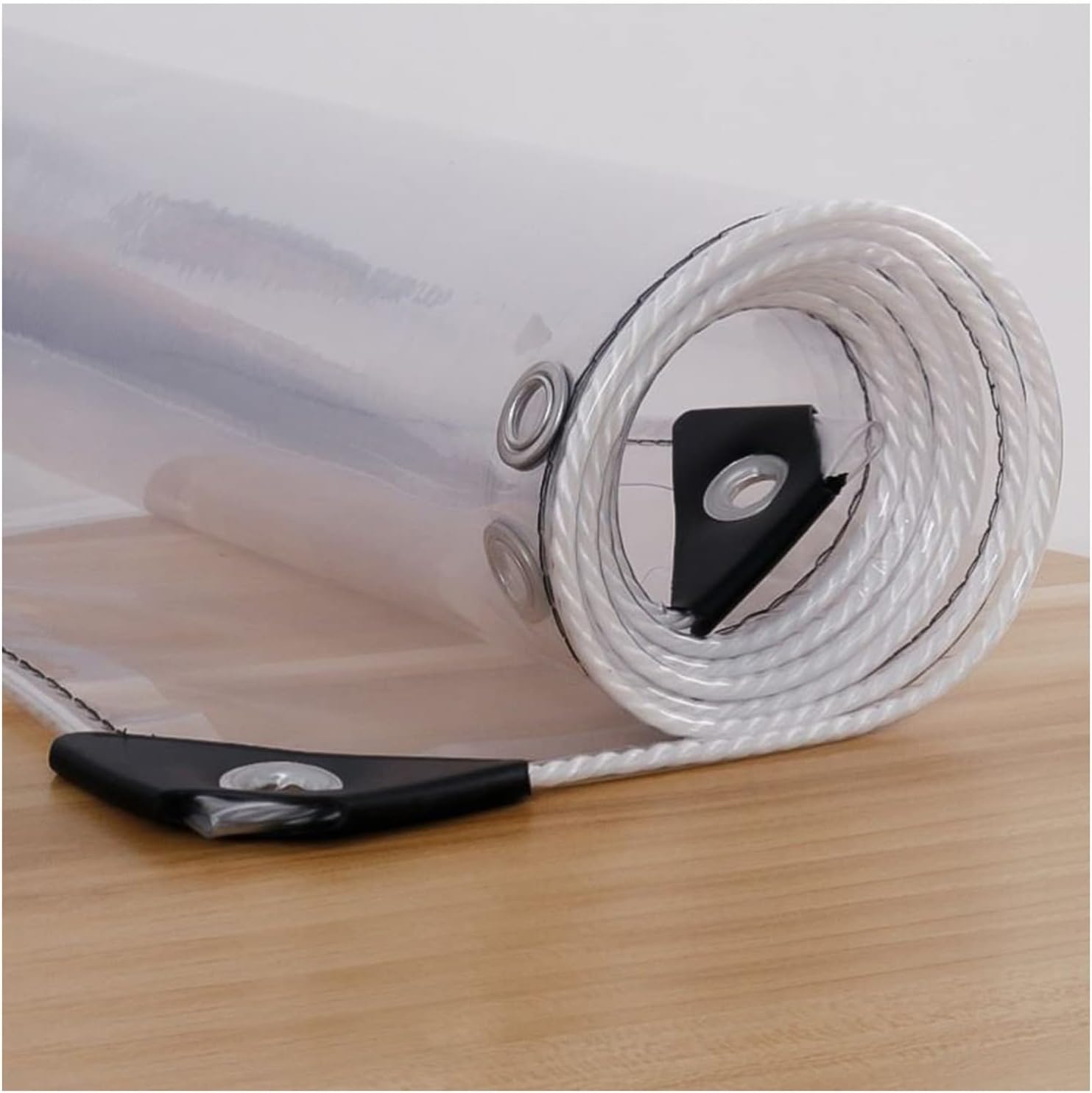 Telone Impermeabile Trasparente in PVC con Occhielli