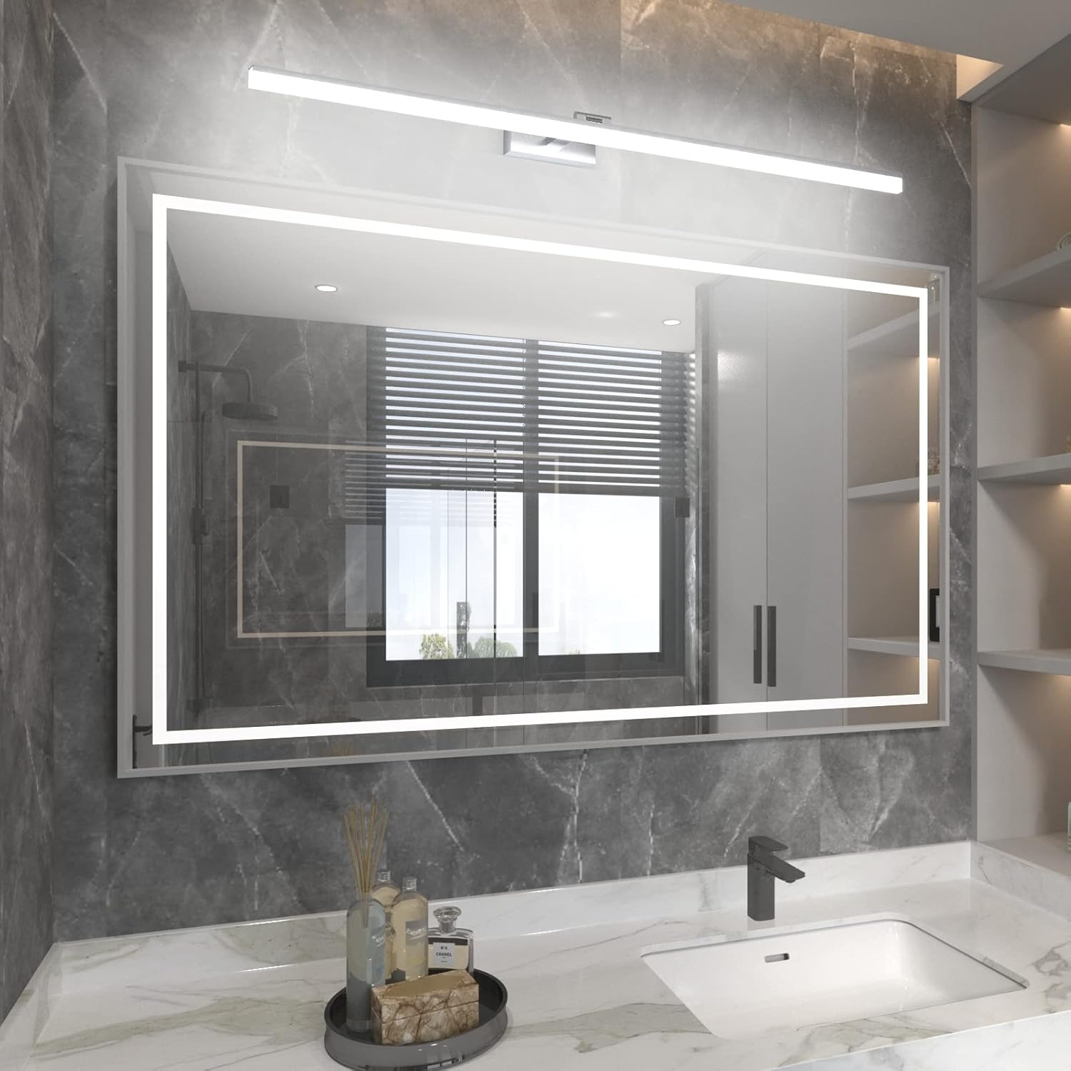 Klighten Lampada Specchio Bagno LED 32W 120CM - immagine 5
