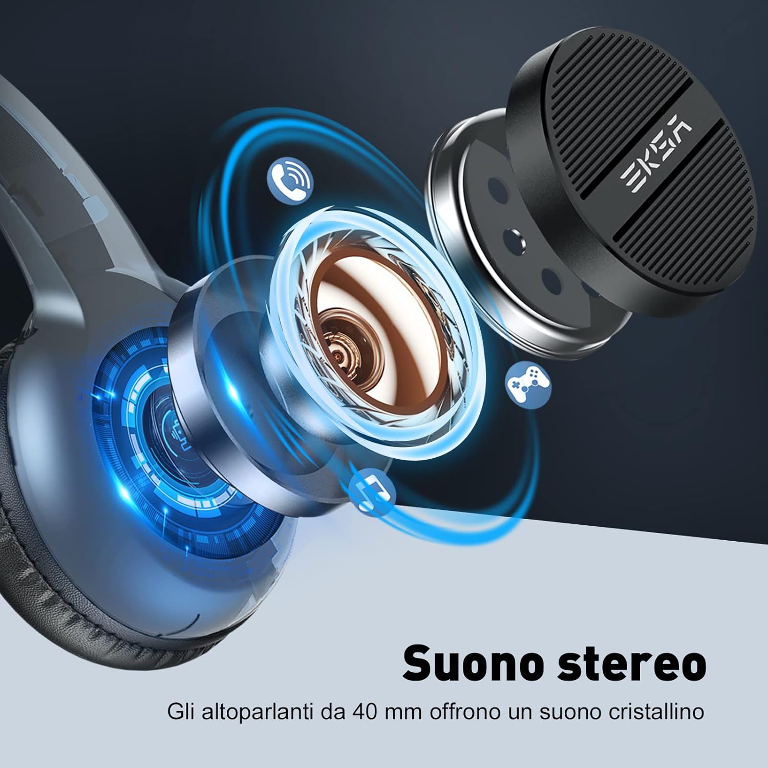 Eksa H12 - Cuffie con Microfono per PC - immagine 4