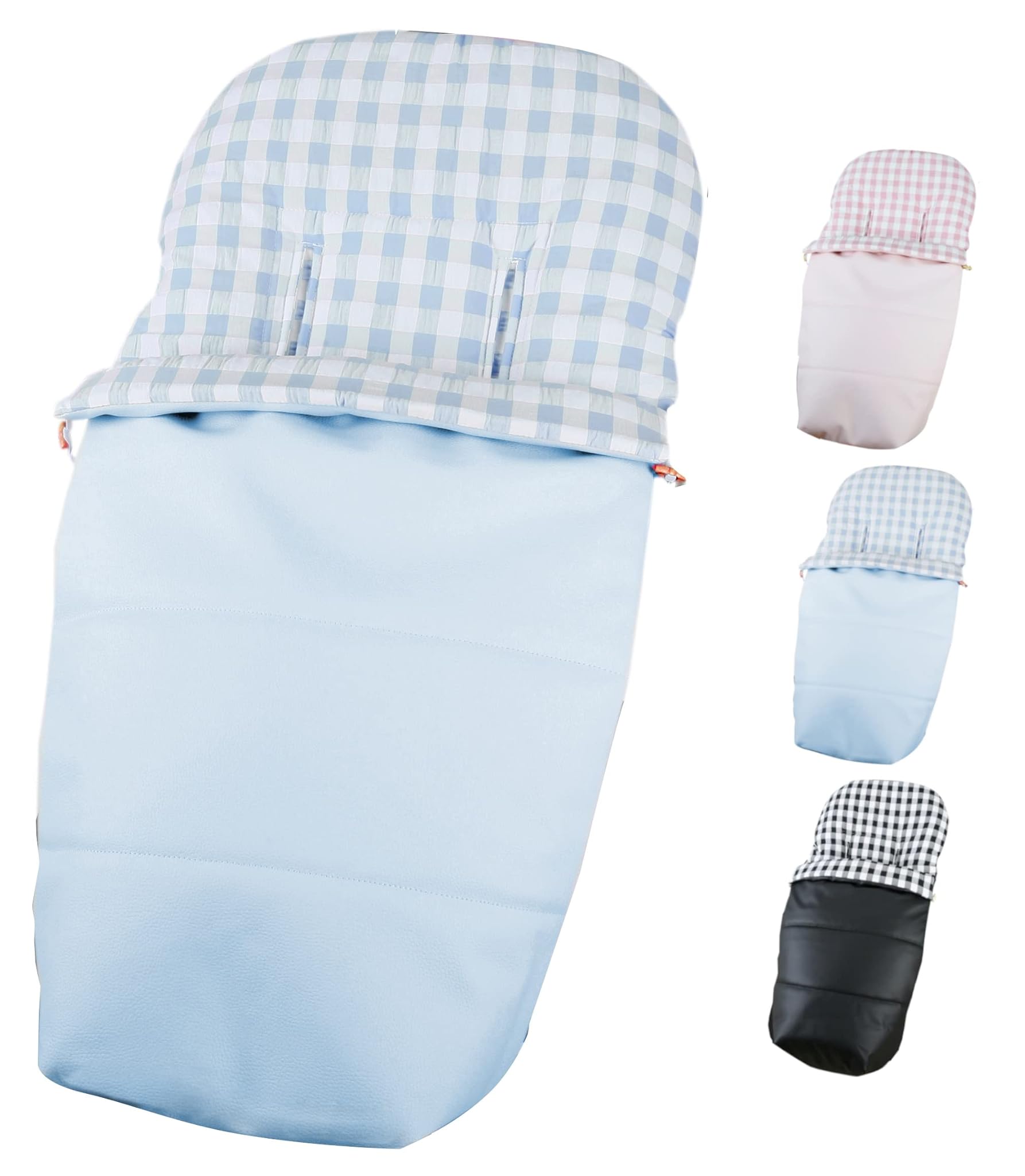 Sacco per passeggino universale, impermeabile, ideale come sacco invernale o fodera estiva, in similpelle, gamma alta