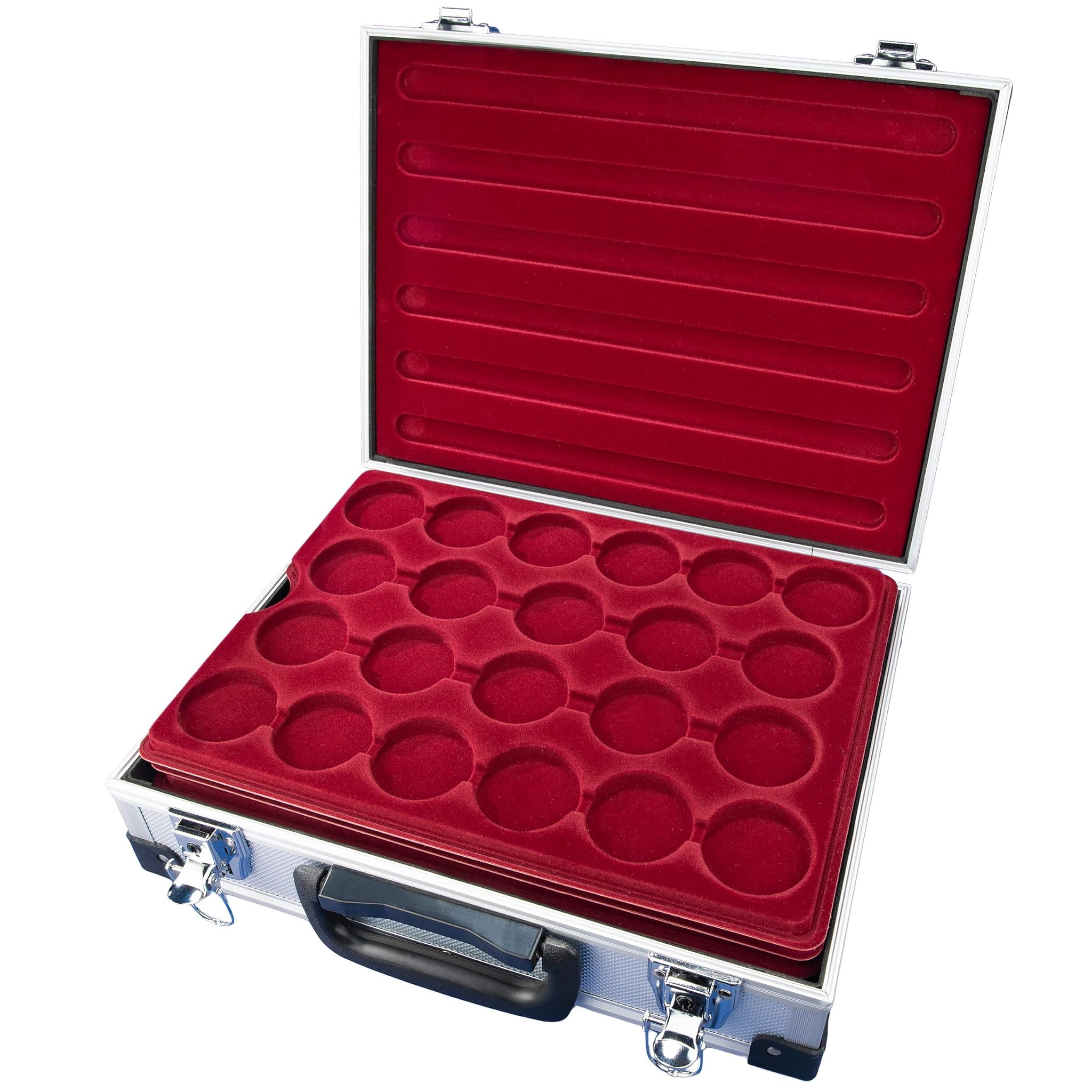 MC.Sammler Portamonete con 5 Tableaus per 188 Monete