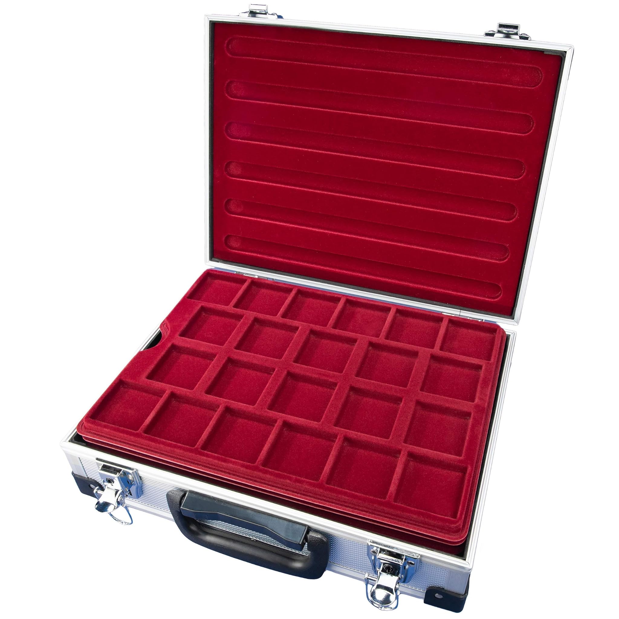 MC.Sammler Portamonete con 5 Tableaus per 161 Monete