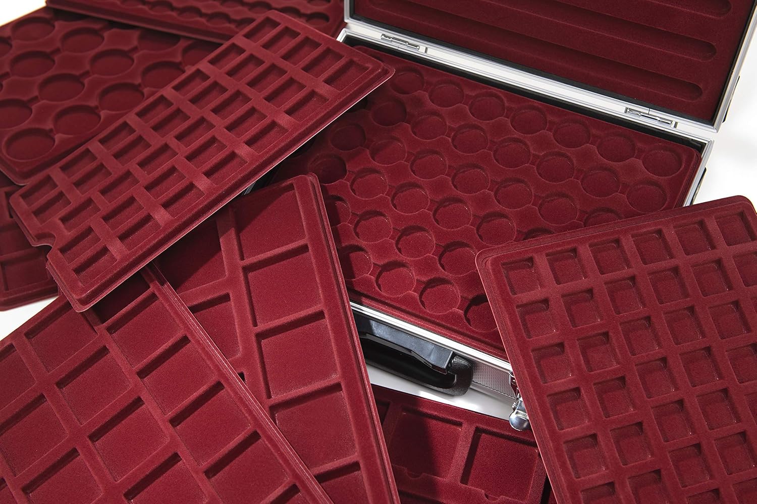 MC.Sammler Portamonete con 5 Tableaus per 161 Monete - immagine 2