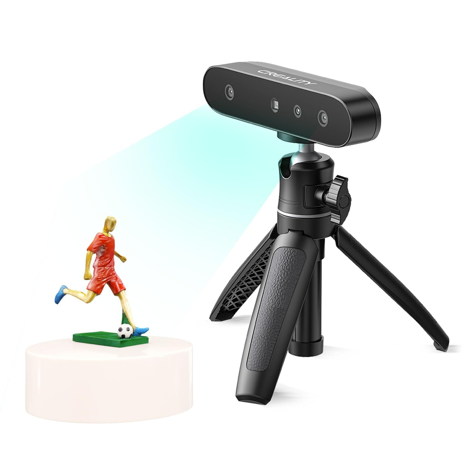 Creality CR-Scan Ferret SE - Scanner 3D per Stampa 3D, 0.1 mm Precisione Scanner da Tavolo con Tracciamento Anti-Shake, 24 Bit Full-color, 30 FPS (Velocità Scansione) per Windows macOS