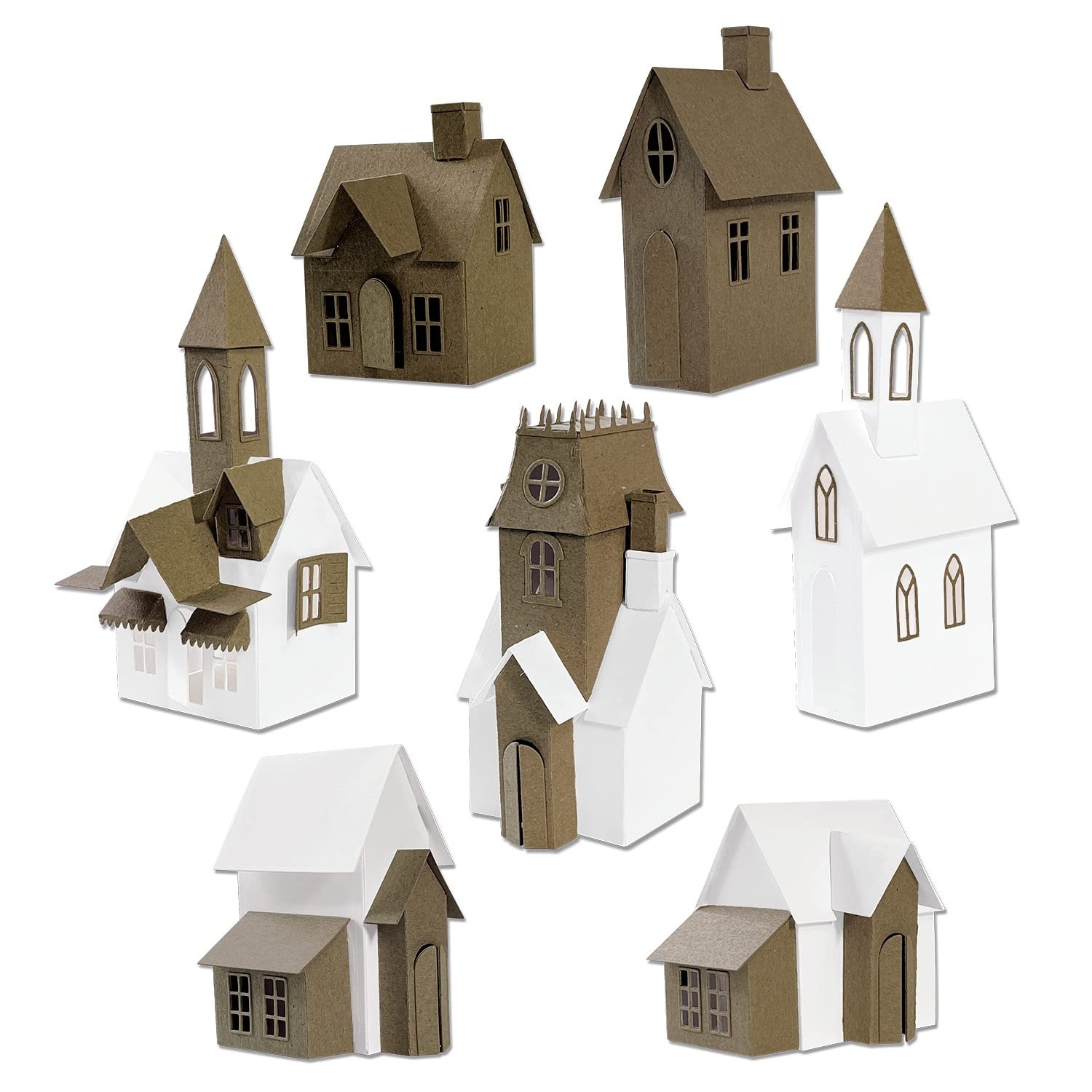 Sizzix Collezione Village by Tim Holtz, 665564, multicolore, taglia unica