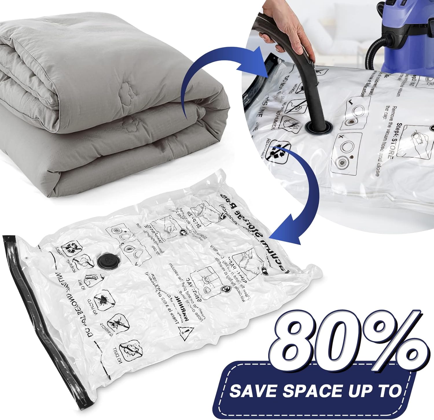 Accenter Sacchetti Sottovuoto Vestiti 5 Pezzi - immagine 3