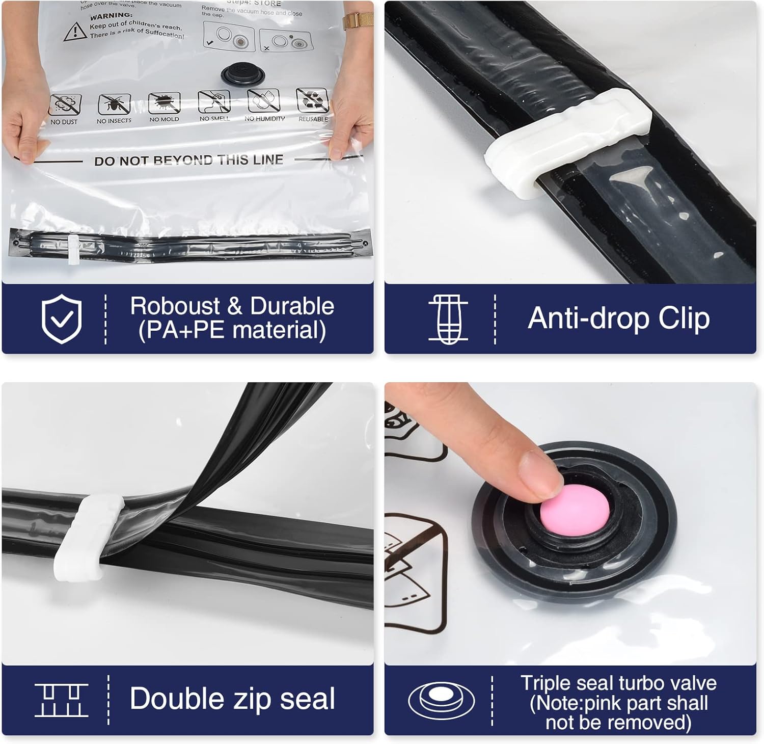 Accenter Sacchetti Sottovuoto Vestiti 5 Pezzi - immagine 4