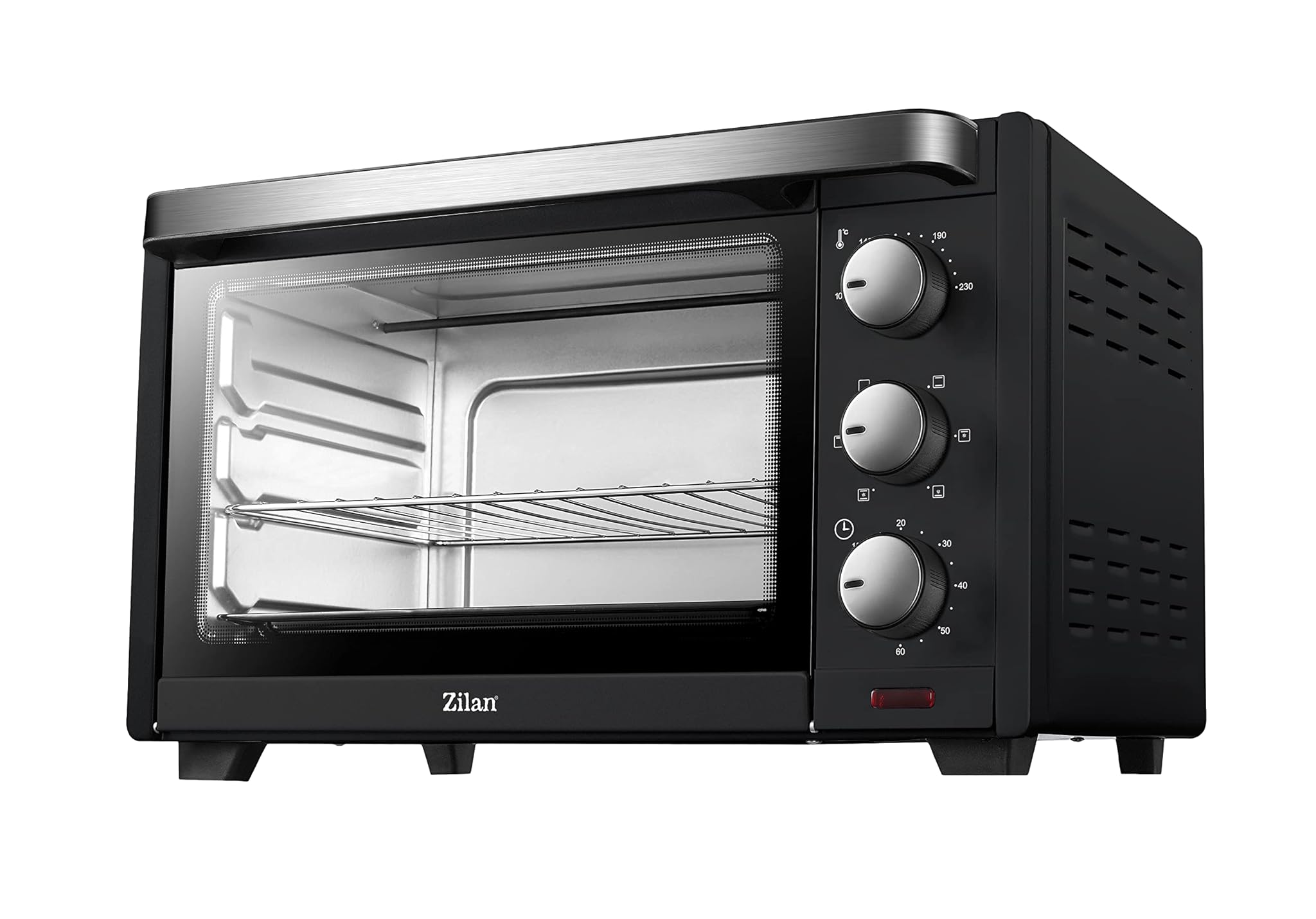 zilan z şekil Zilan, Forno elettrico a convezione, con lampada interna, doppia protezione in vetro, 19 litri