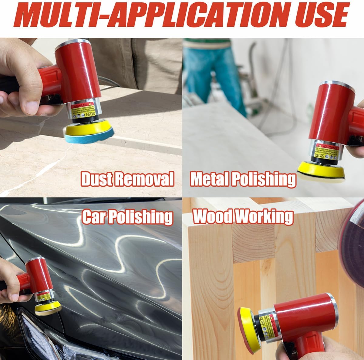 Mini Levigatrice Orbitale Pneumatica 25/50/75mm - immagine 6